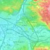 Siegburg topographic map, elevation, terrain