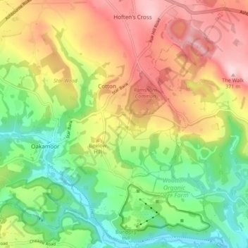 Farley topographic map, elevation, terrain