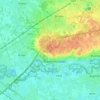 Waasmunster topographic map, elevation, terrain