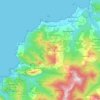 El Aouana topographic map, elevation, terrain