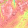 Kaldoaivin erämaa-alue topographic map, elevation, terrain