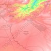 Hwange topographic map, elevation, terrain