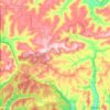 Keating Township topographic map, elevation, terrain