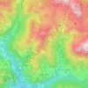 Colle Santa Lucia topographic map, elevation, terrain