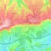 Tatsfield topographic map, elevation, terrain