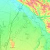 Mazères topographic map, elevation, terrain