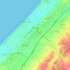 Deir el-Balah topographic map, elevation, terrain