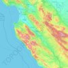 Monterey County topographic map, elevation, terrain