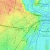 Footscray topographic map, elevation, terrain