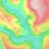 Ladybower Reservoir topographic map, elevation, terrain