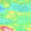 Katırlı Dağları topographic map, elevation, terrain