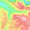 Kefraya topographic map, elevation, terrain