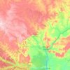Ombella-M'Poko topographic map, elevation, terrain