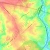 Broomall topographic map, elevation, terrain
