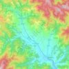Poppi topographic map, elevation, terrain