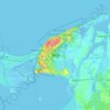 Wolin topographic map, elevation, terrain