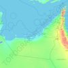 United Arab Emirates topographic map, elevation, terrain