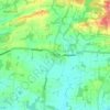 Cowfold topographic map, elevation, terrain