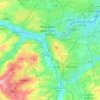 Gateshead topographic map, elevation, terrain