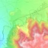Kanzenze topographic map, elevation, terrain
