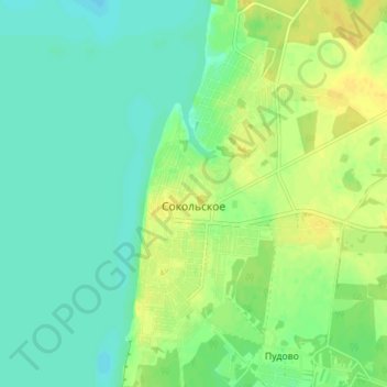 Сокольское topographic map, elevation, terrain