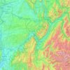 Isère topographic map, elevation, terrain