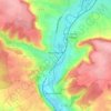 Neuf-Marché topographic map, elevation, terrain