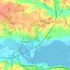 Cattawade topographic map, elevation, terrain