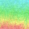 East Jakarta topographic map, elevation, terrain
