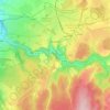 Avallon topographic map, elevation, terrain