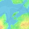 Pararēkau Island topographic map, elevation, terrain