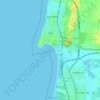 Acre topographic map, elevation, terrain