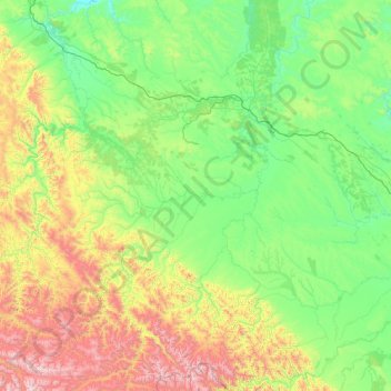 Тулунский район topographic map, elevation, terrain