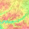 Tendu topographic map, elevation, terrain