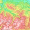 Haute-Ariège topographic map, elevation, terrain