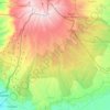 Mt Elgon topographic map, elevation, terrain