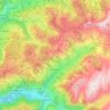 Hauteluce topographic map, elevation, terrain