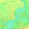 Homyel topographic map, elevation, terrain