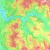 Montreuillon topographic map, elevation, terrain