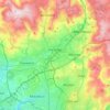 Rochdale topographic map, elevation, terrain