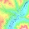 Kok-Saray topographic map, elevation, terrain