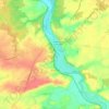 Venesmes topographic map, elevation, terrain