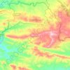 Cumbres Mayores topographic map, elevation, terrain