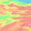 Naryn District topographic map, elevation, terrain