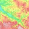 Olbernhau topographic map, elevation, terrain