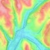 Turtle Creek topographic map, elevation, terrain