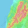 Paparoa National Park topographic map, elevation, terrain