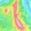 Montagne de Faraut topographic map, elevation, terrain