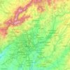 Jarama topographic map, elevation, terrain
