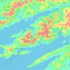 Beara topographic map, elevation, terrain